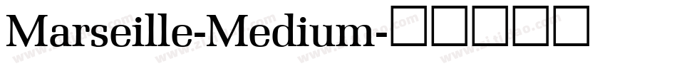 Marseille-Medium字体转换