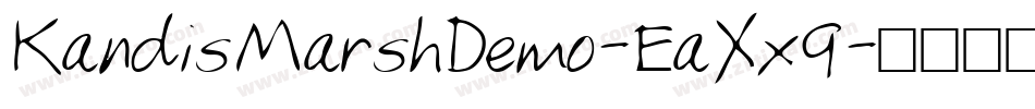 KandisMarshDemo-EaXx9字体转换