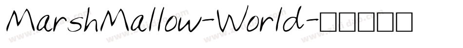 MarshMallow-World字体转换