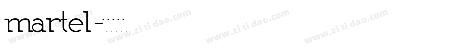 martel字体转换