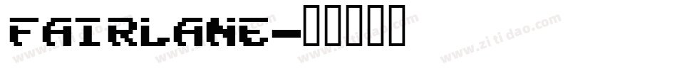 Fairlane字体转换