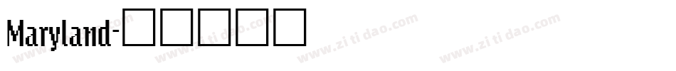 Maryland字体转换
