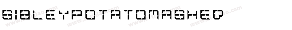 SibleyPotatoMashed字体转换