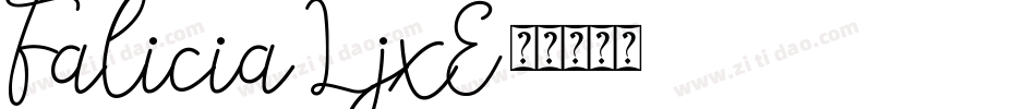 Falicia-LjxE字体转换