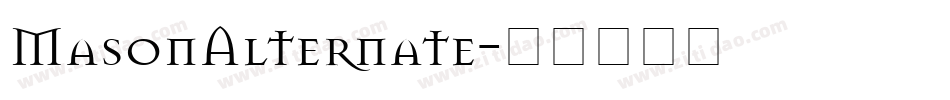 MasonAlternate字体转换