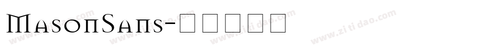 MasonSans字体转换