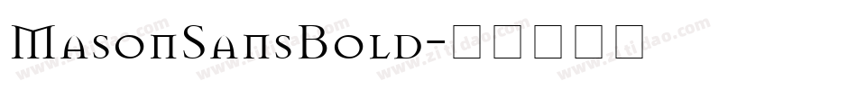 MasonSansBold字体转换