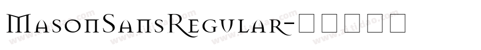 MasonSansRegular字体转换