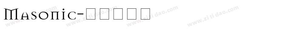 Masonic字体转换