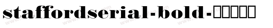 staffordserial-bold字体转换