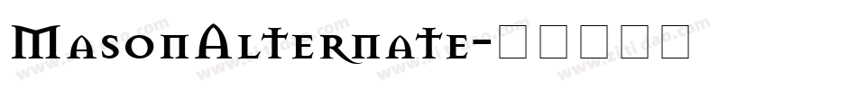 MasonAlternate字体转换