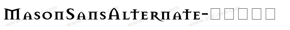 MasonSansAlternate字体转换