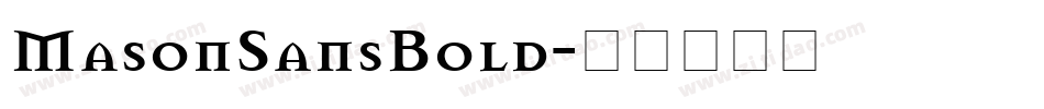 MasonSansBold字体转换