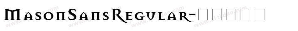 MasonSansRegular字体转换