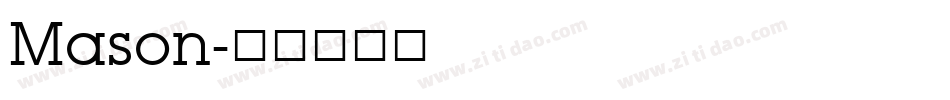 Mason字体转换