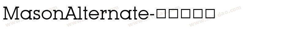 MasonAlternate字体转换