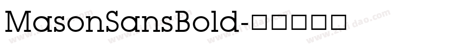MasonSansBold字体转换