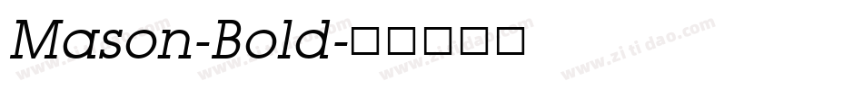 Mason-Bold字体转换