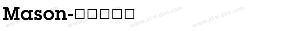 Mason字体转换