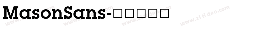 MasonSans字体转换