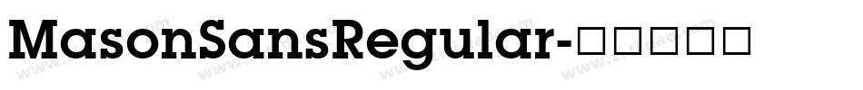 MasonSansRegular字体转换