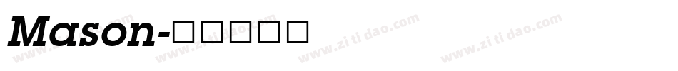 Mason字体转换