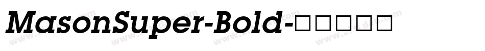 MasonSuper-Bold字体转换