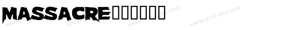 Massacre字体转换