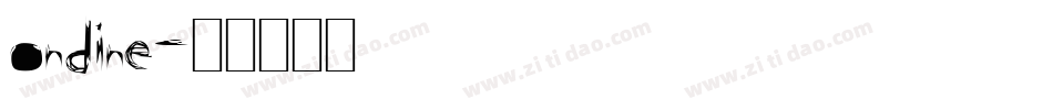 ondine字体转换