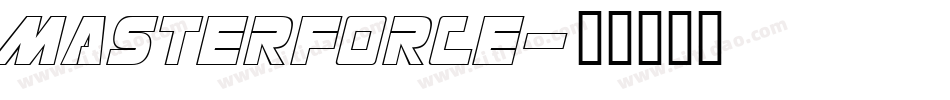 Masterforce字体转换