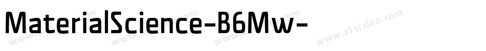 MaterialScience-B6Mw字体转换