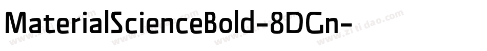 MaterialScienceBold-8DGn字体转换
