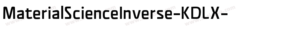 MaterialScienceInverse-KDLX字体转换
