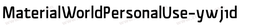 MaterialWorldPersonalUse-ywj1d字体转换