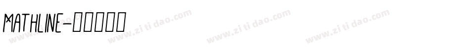 Mathline字体转换