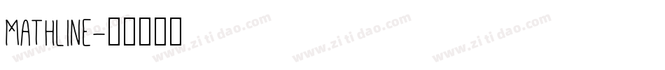 Mathline字体转换