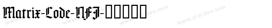 Matrix-Code-NFI字体转换