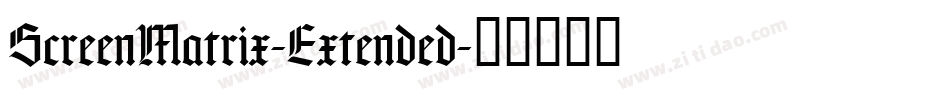ScreenMatrix-Extended字体转换