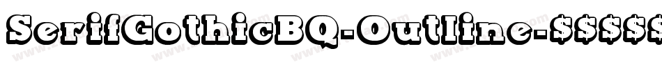 SerifGothicBQ-Outline字体转换