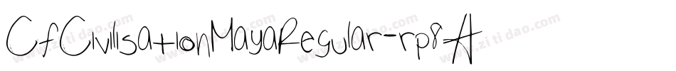 CfCivilisationMayaRegular-rp8A字体转换