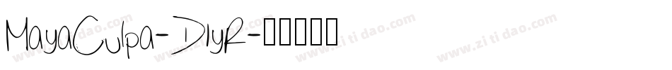 MayaCulpa-D1yR字体转换
