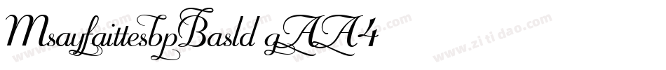 MayfairNbpBold-gAA4字体转换