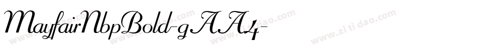 MayfairNbpBold-gAA4字体转换