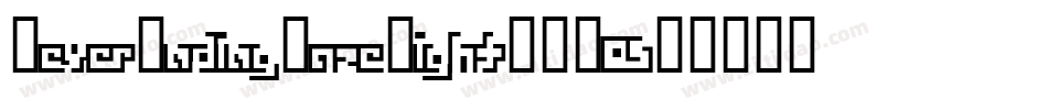 NeverEndingMazeLight-BE05字体转换
