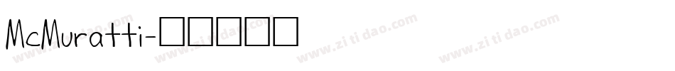 McMuratti字体转换