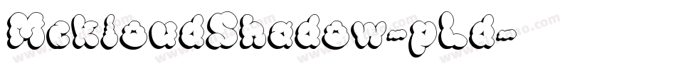 MckloudShadow-pLd字体转换