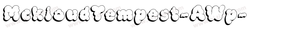 MckloudTempest-AWp字体转换