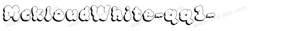 MckloudWhite-qq1字体转换
