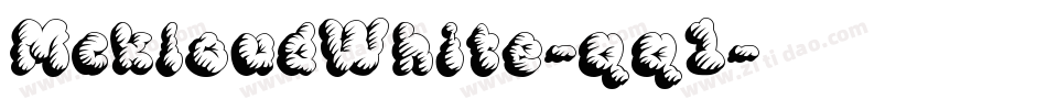 MckloudWhite-qq1字体转换