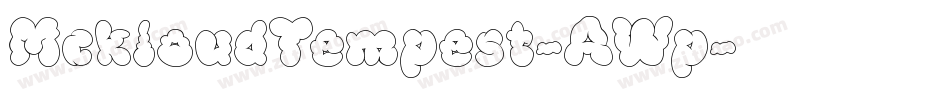 MckloudTempest-AWp字体转换
